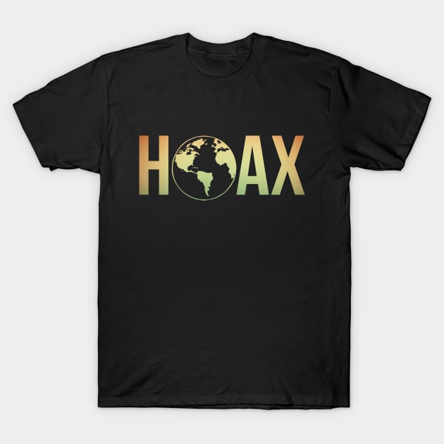 Hoax Conspiracy Theory Flat Earth Truther T-Shirt by charlescheshire